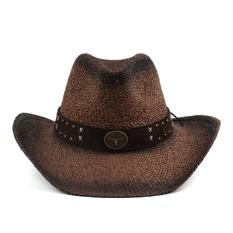 Dark Straw Cowboy Hat