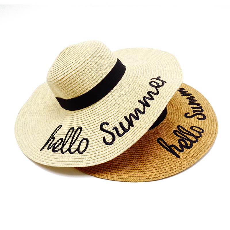 3d Plumarium Floppy Straw Hat