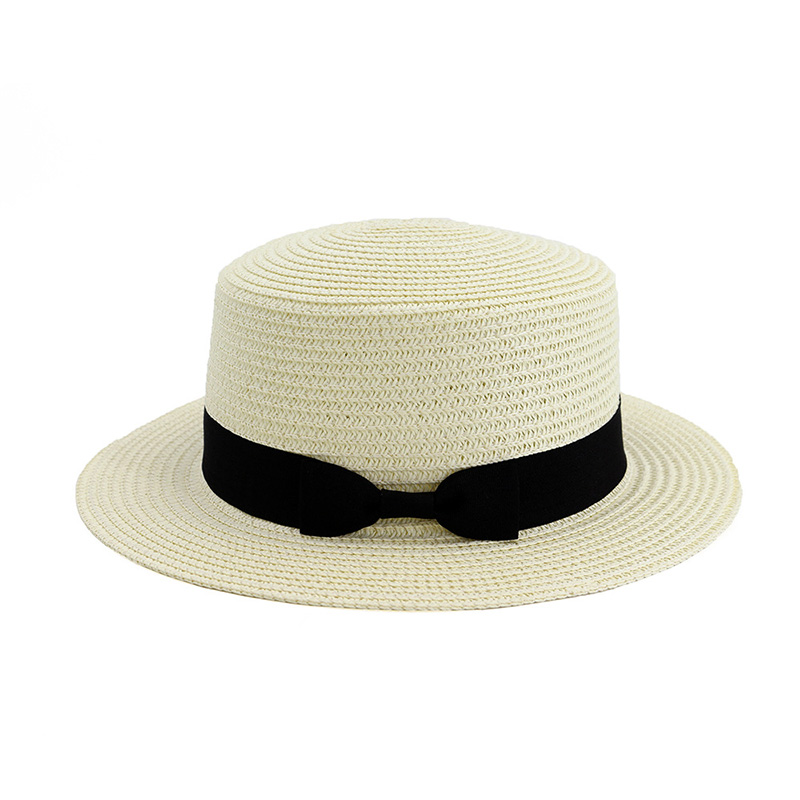 Plures Colores Plain Straw Boater Hat