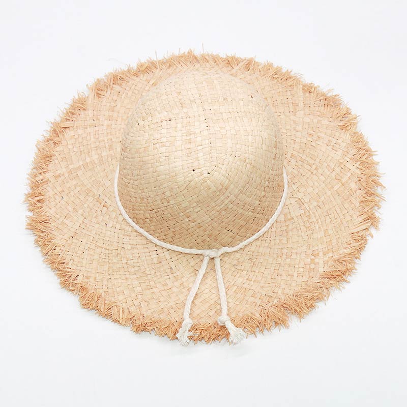 Natural Color Floppy Raffia Hat pro Women