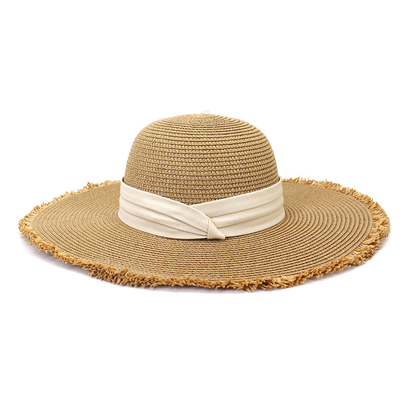 Ribbon Trim Womens Litus Aestas magna Brim Hat